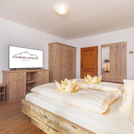 Luxus Ferienhaus Salzburg Chalet Mit Pool, Sauna, Whirlpool, Kamin Grossgmain Exterior foto
